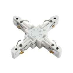 X-Koppelstuk rail wit 1-fase - Slimline