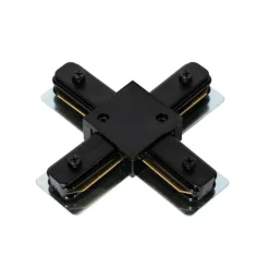 X-Koppelstuk voor 1-fase rail zwart - Iconic