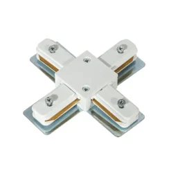 X-Koppelstuk voor 1-fase rail wit - Iconic