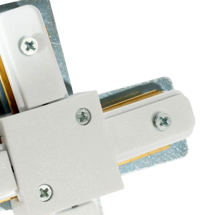 X-Koppelstuk voor 1-fase rail wit - Iconic