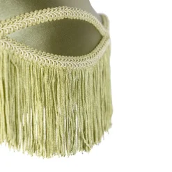 Zijden lampenkap groen 45/30/44 - Granny