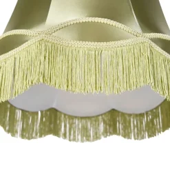 Zijden lampenkap groen 45/30/44 - Granny