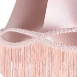 Zijden lampenkap roze 45/30/44 - Granny